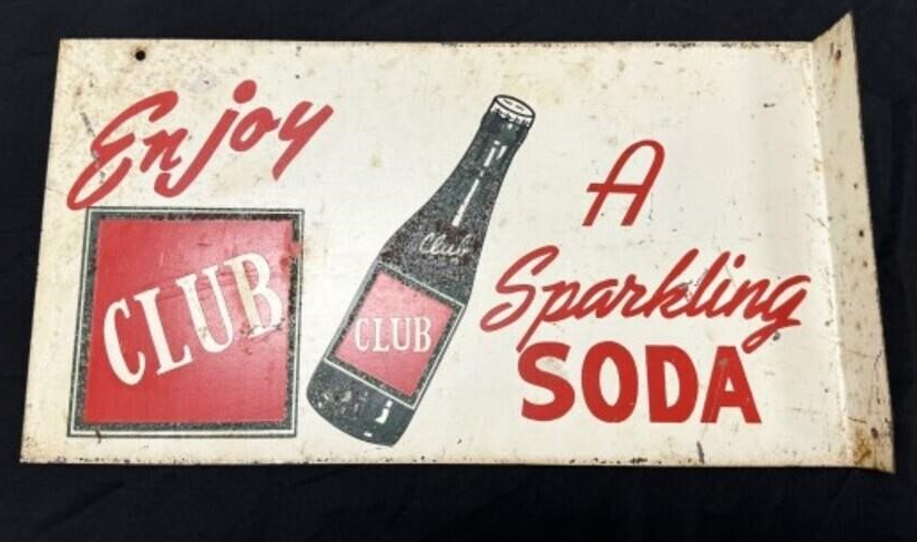 Enjoy Club Sparkling Soda DST Flange Sign