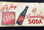 Enjoy Club Sparkling Soda DST Flange Sign