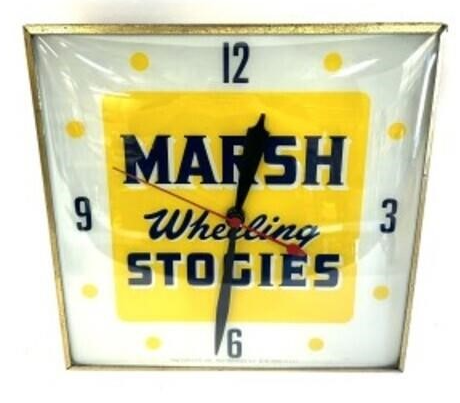 Marsh Wheeling Stogies Lighted Pam Clock