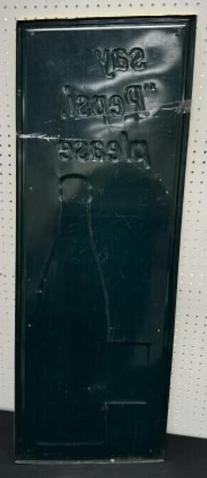 Say Pepsi Please Embossed SST Sign