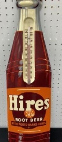 Hires SST Bottle-Shaped Convex Die Cut Tube Thermometer