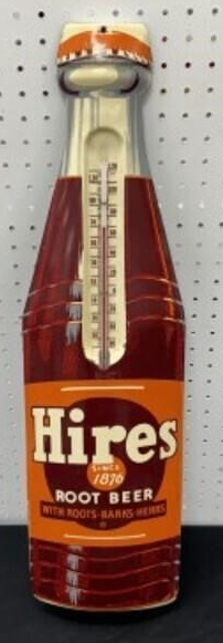 Hires SST Bottle-Shaped Convex Die Cut Tube Thermometer