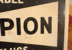Champion Spark Plugs Dependable DST Hanging Sign Rolled Top Edge