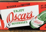 Enjoy Oscars Beverages Sparkling Refreshing SST Sign