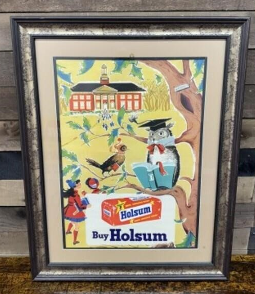 Holsum Bread Framed Advertisement