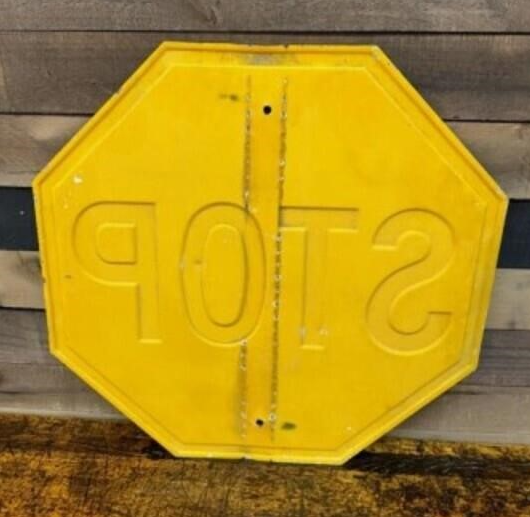 Embossed Steel Reflective Stop Sign