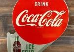 Drink Coca-Cola Ice Cold SST Flange Sign