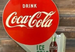 Drink Coca-Cola Ice Cold SST Flange Sign