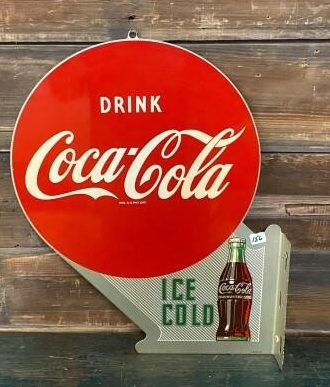 Drink Coca-Cola Ice Cold SST Flange Sign