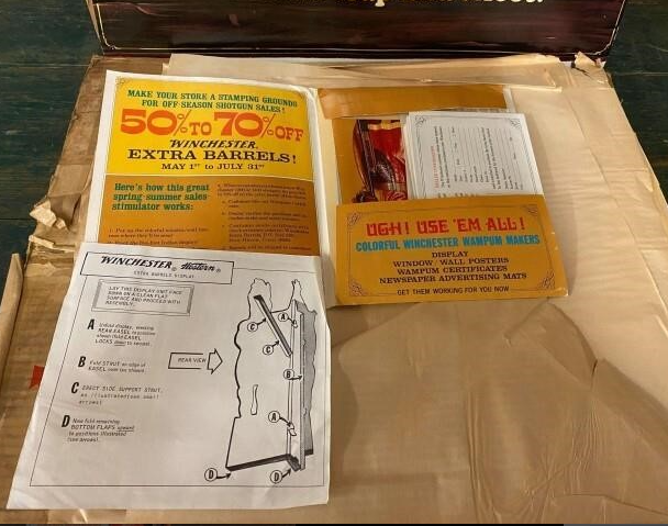 Winchester Wampum Extra Barrel Easel-back Cardboard