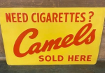 Camel Cigarettes Embossed SST Sign