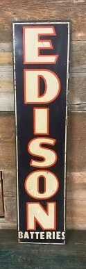 Edison Batteries Vertical SST Sign