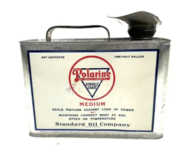 Early Polarine Standard Oil 1/2 Gallon SST Can