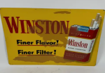 Winston Fine Flavor Cigarettes Painted SST Sign