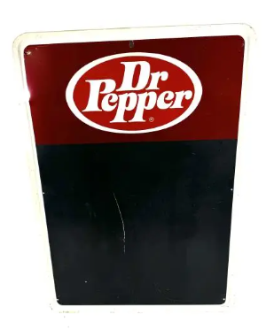Dr Pepper Embossed SST Chalk Menu Board