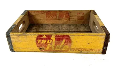 Tru Ade Soda Pop Wood Crate