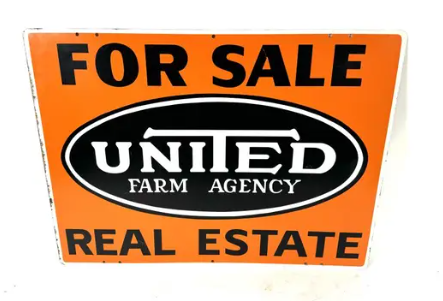 For Sale United Farm Agency Double Sided Sign