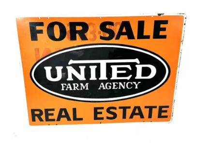 For Sale United Farm Agency Double Sided Sign