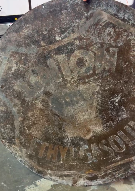 Union Ethyl Gasoline 30 Inch DST Sign