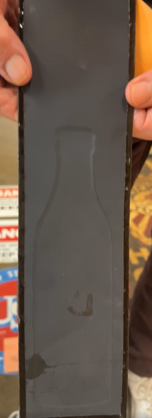 Orange Crush Ribbed Bottle SST Embossed Sign