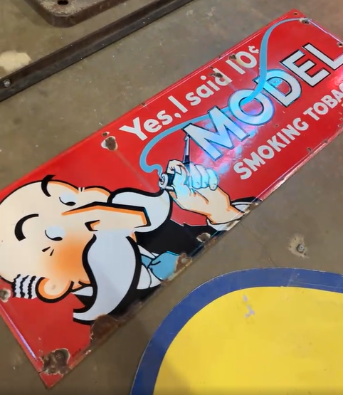 Model Smoking Tobacco SSP Sign