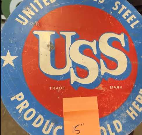 United States Steel Products Sold Here 15 Inch DST Sign