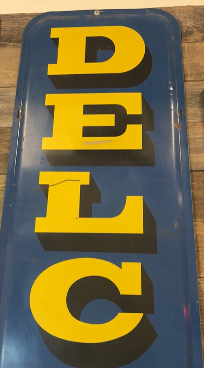 Delco Batteries Vertical SST Sign