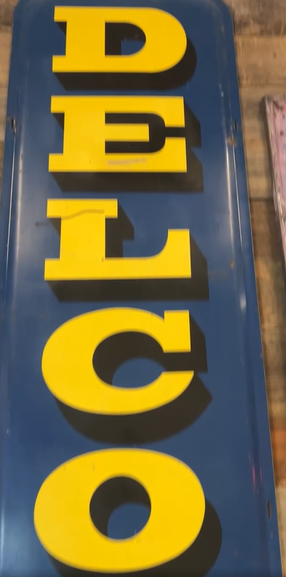 Delco Batteries Vertical SST Sign