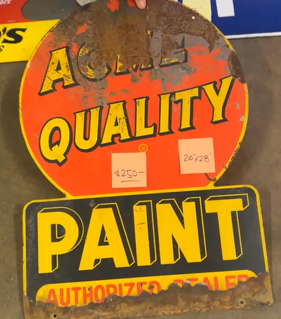 ACME Quality Paint Authorized Dealer DST Sign