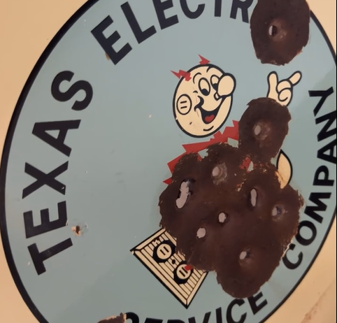 Texas Electric Service Company St. Lawrence DSP Sign