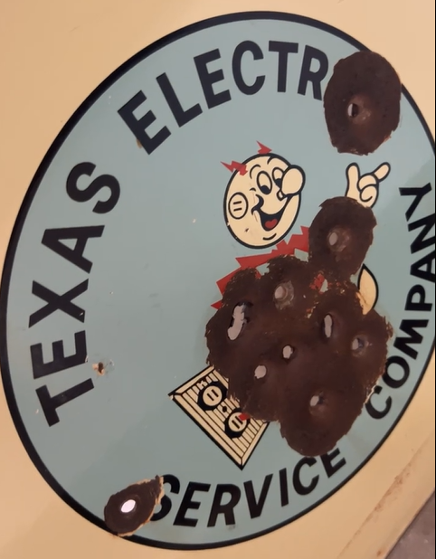 Texas Electric Service Company St. Lawrence DSP Sign