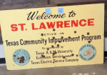 Texas Electric Service Company St. Lawrence DSP Sign