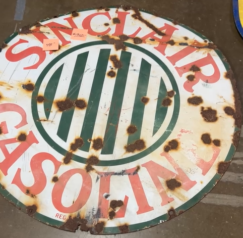 Sinclair Gasoline Jail Bar 48 Inch SSP Sign