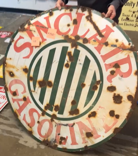 Sinclair Gasoline Jail Bar 48 Inch SSP Sign