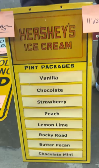 Hershey’s Ice Cream with Flavor Inserts SST Sign