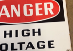 Danger High Voltage SSP Sign