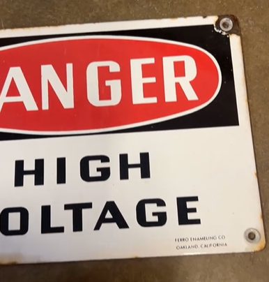 Danger High Voltage SSP Sign