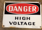 Danger High Voltage SSP Sign