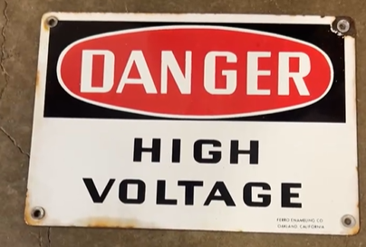 Danger High Voltage SSP Sign