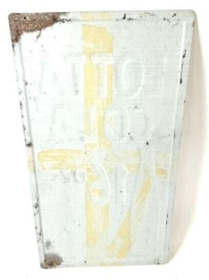 Lotta Cola 16 Oz w/Bottle Embossed SST Sign