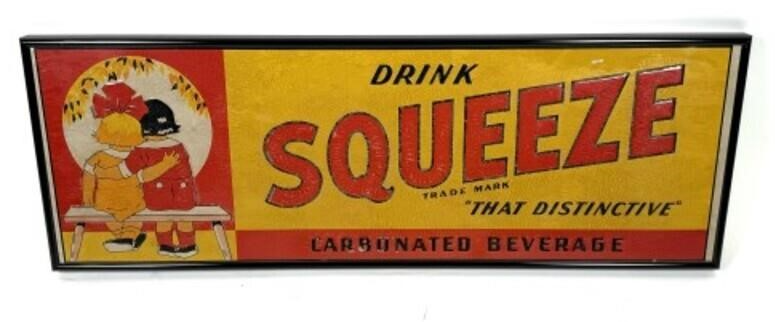 Drink Squeeze Embossed SST Sign