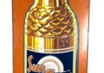 Buvez Sun Crest Bottle Embossed Vertical SST French Canadian Sign