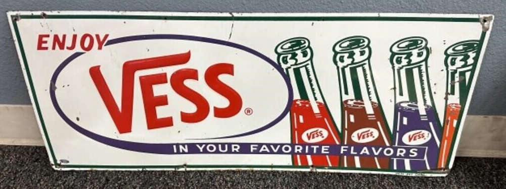 Enjoy Vess Embossed SST Sign