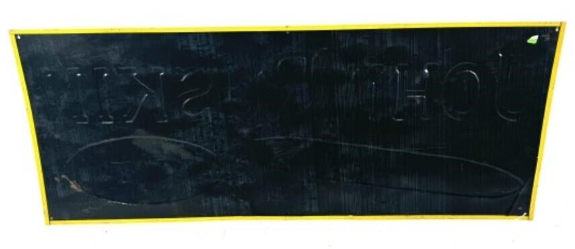 John Ruskin Cigars Embossed SST Sign