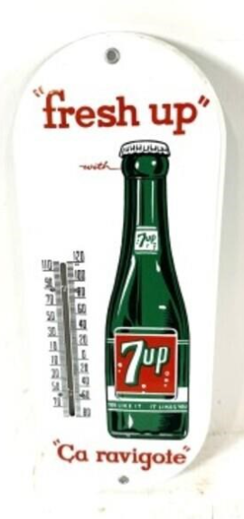 Fresh Up 7UP Ca Ravigote Porcelain Tube Thermometer
