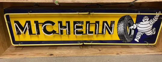 Michelin Tires Single Sided Porcelain Neon Sign