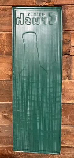 Orange Crush Embossed Vertical SST Sign