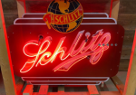 Schlitz Beer Double Sided Porcelain Neon Sign