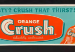 Orange Crush Embossed Horizontal SST Sign