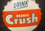 Drink Orange Crush SST Bottle Cap Sign